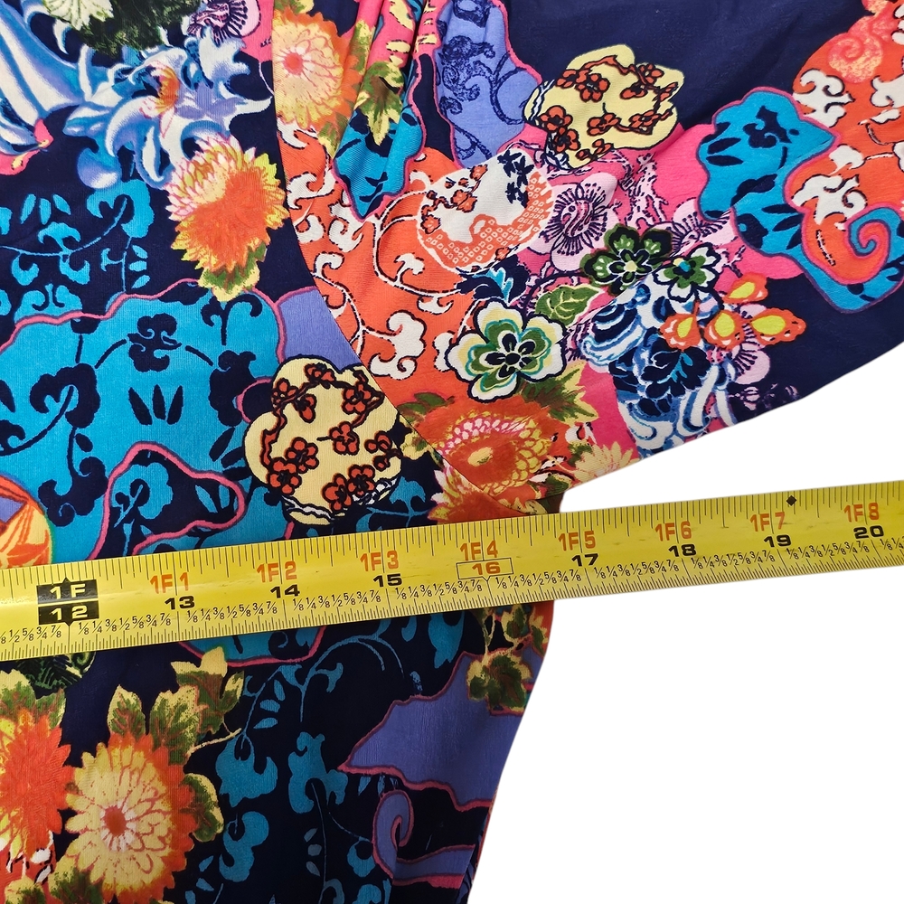 Josie Natori Floral Multicolor Women's Robe Size S - Picture 6 of 8